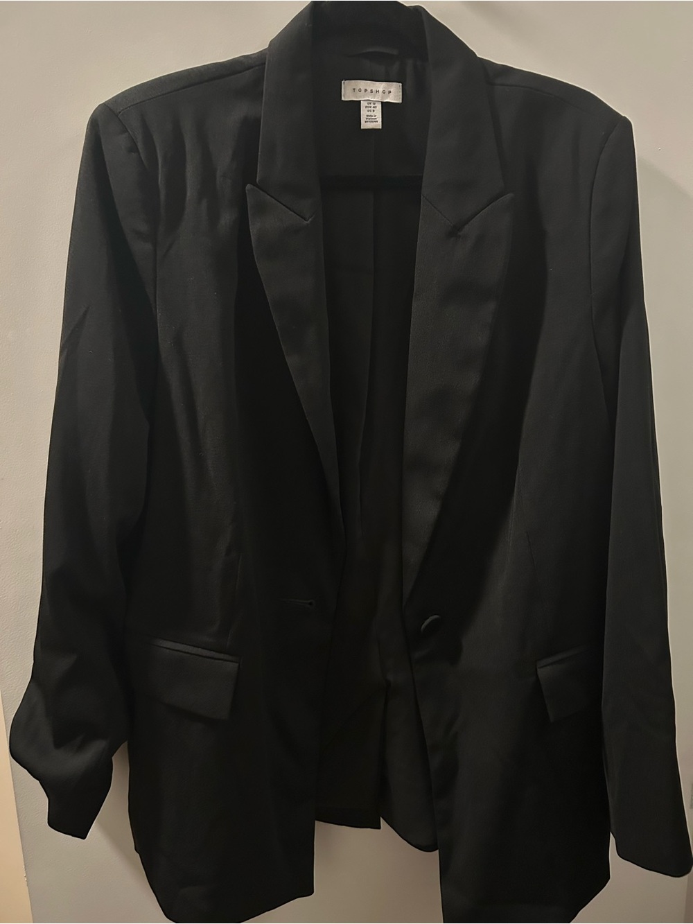 Topshop Black Women's Single-Breasted Blazer